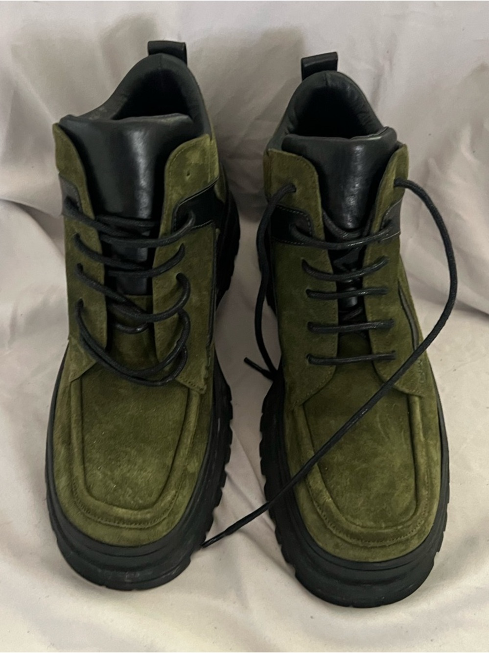 STAUD ROCKY LEATHER / SUEDE LACE UP BOOTS EU 39/ US 9 $475 - Picture 2 of 10